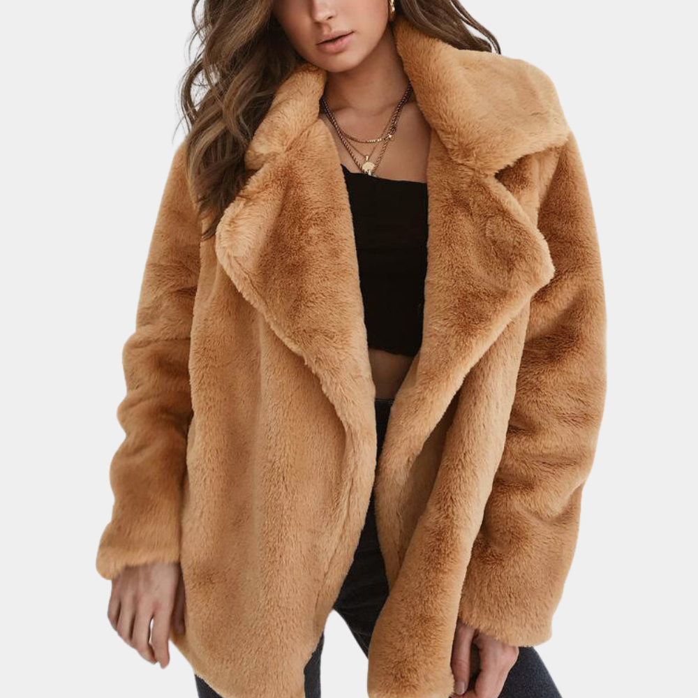 Abrigo Oversize con Cuello Abierto para Mujer | Ideal para Uso Diario en Exterior