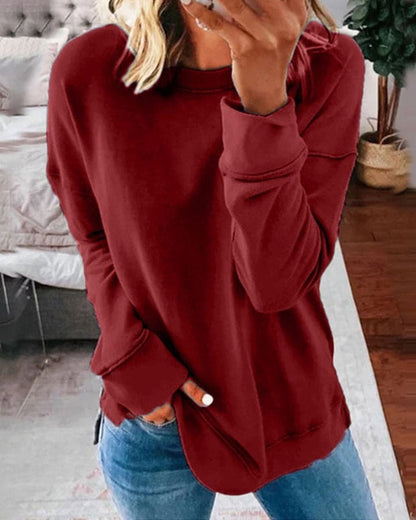 Sudadera De Manga Larga y Diseño Liso Para Hombre | Ideal Para Uso Diario