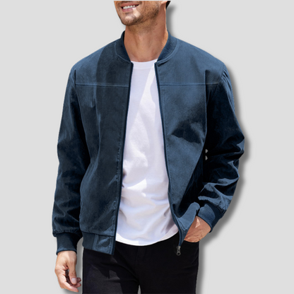 Chaqueta Bomber con Cierre de Cremallera para Adultos | Ideal para Períodos de Entretiempo