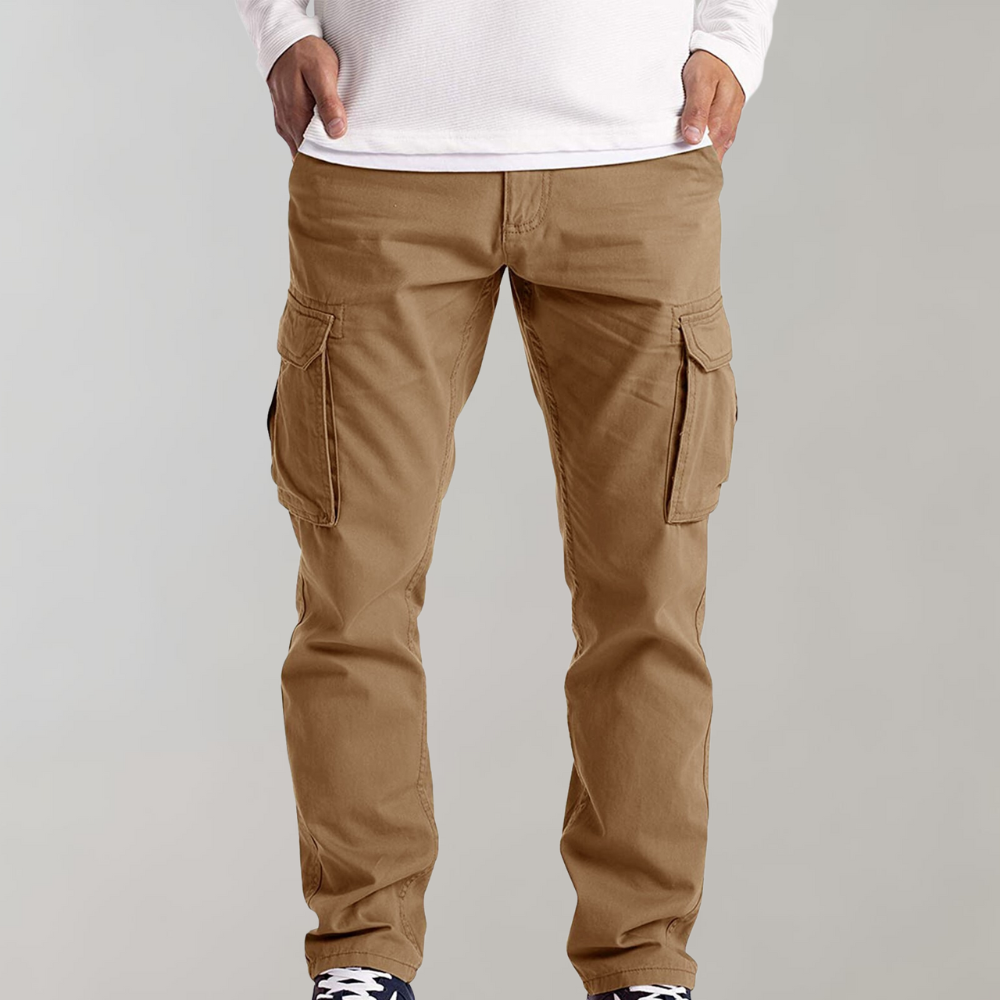 Pantalón Cargo con Múltiples Bolsillos para Hombre | Ideal para Uso Diario y Actividades Informales