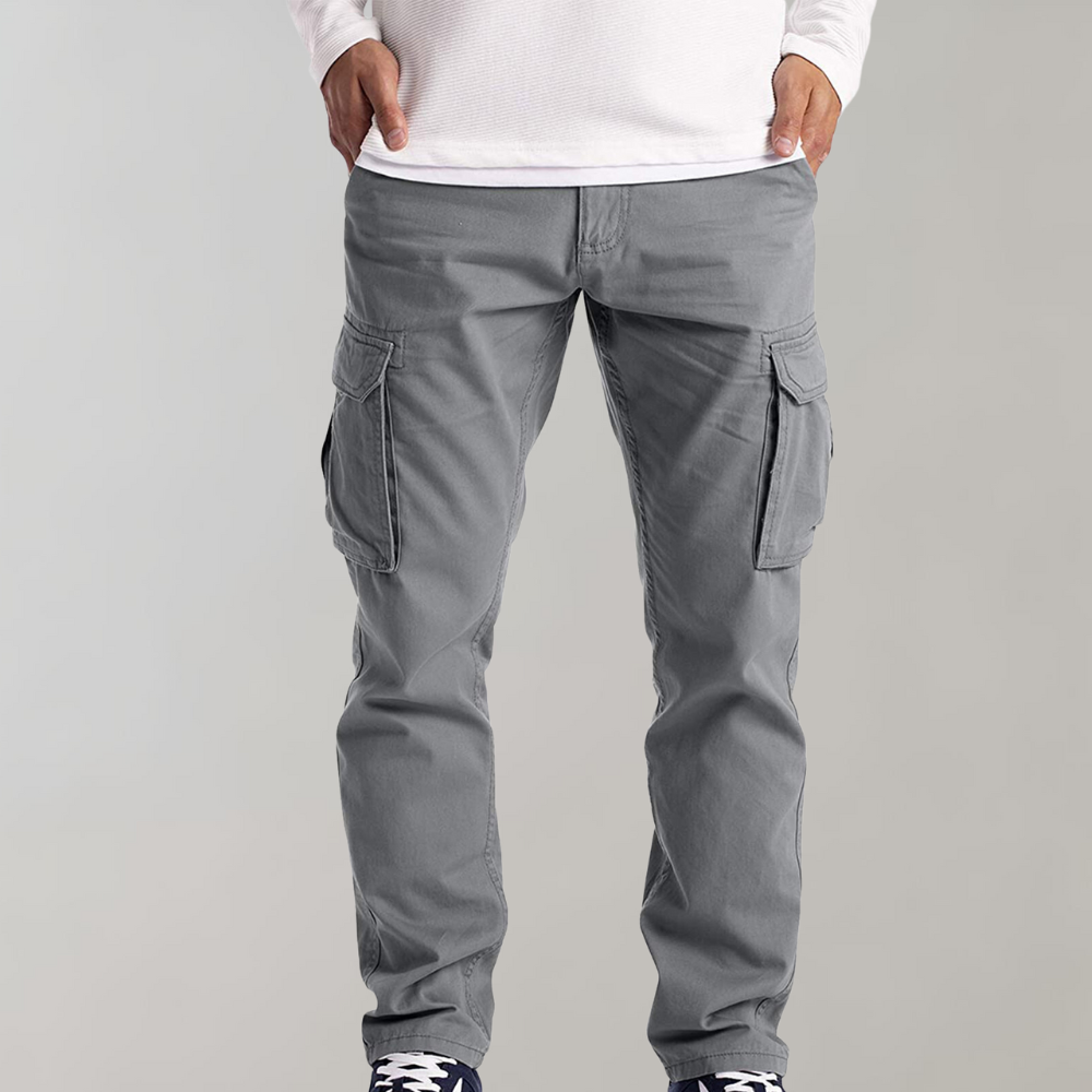 Pantalón Cargo con Múltiples Bolsillos para Hombre | Ideal para Uso Diario y Actividades Informales