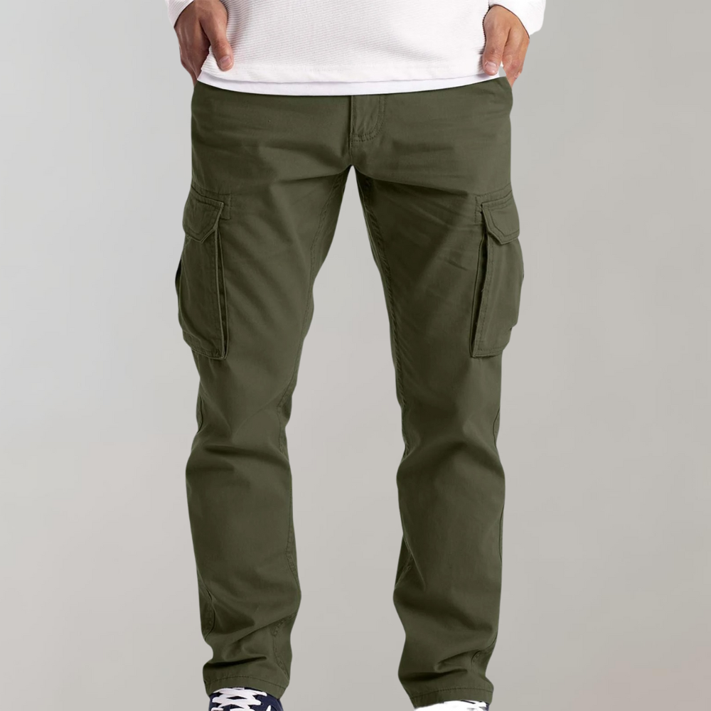 Pantalón Cargo con Múltiples Bolsillos para Hombre | Ideal para Uso Diario y Actividades Informales