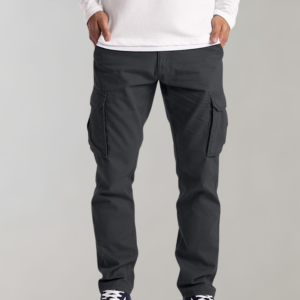 Pantalón Cargo con Múltiples Bolsillos para Hombre | Ideal para Uso Diario y Actividades Informales