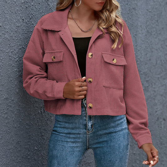 Chaqueta de Entretiempo con Cuello de Solapa para Mujer | Ideal para Uso Diario y Contextos Profesionales
