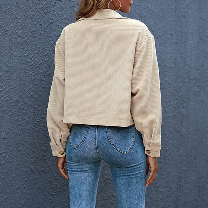 Chaqueta de Entretiempo con Cuello de Solapa para Mujer | Ideal para Uso Diario y Contextos Profesionales