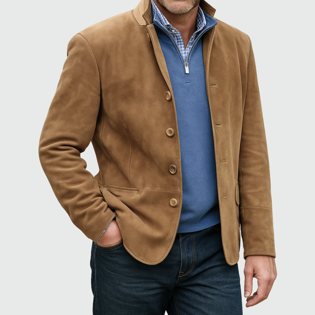 Blazer con Cierre de Botones y Cuello con Solapa para Mujer | Ideal para Uso Diario u Oficina