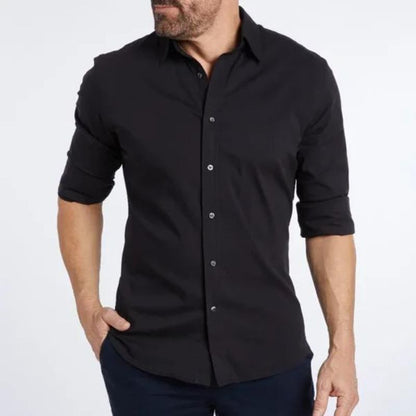 Camisa Con Corte Slim Fit Y Cierre Abotonado Para Hombre | Ideal Para Uso Diario