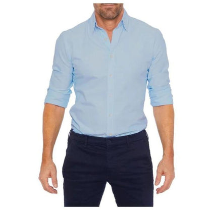 Camisa Con Corte Slim Fit Y Cierre Abotonado Para Hombre | Ideal Para Uso Diario
