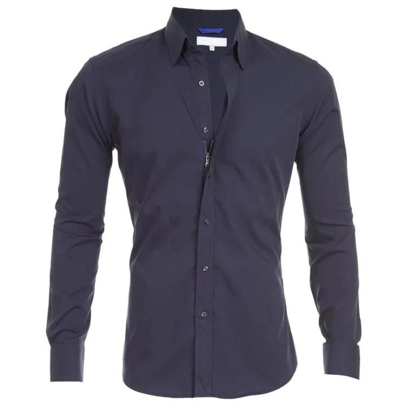 Camisa Con Corte Slim Fit Y Cierre Abotonado Para Hombre | Ideal Para Uso Diario