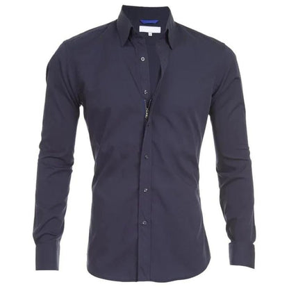 Camisa Con Corte Slim Fit Y Cierre Abotonado Para Hombre | Ideal Para Uso Diario