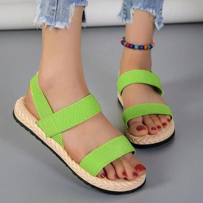 Sandalias Abiertas con Detalle de Lazo para Mujer | Ideales para Uso Diario en Temporadas Cálidas