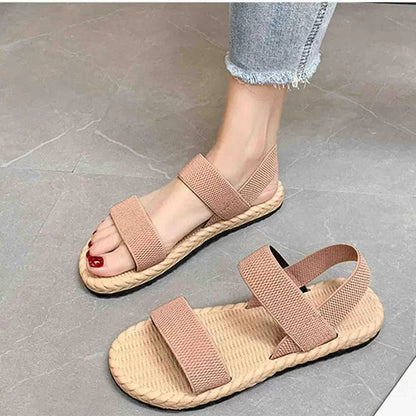 Sandalias Abiertas con Detalle de Lazo para Mujer | Ideales para Uso Diario en Temporadas Cálidas