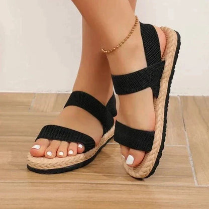 Sandalias Abiertas con Detalle de Lazo para Mujer | Ideales para Uso Diario en Temporadas Cálidas