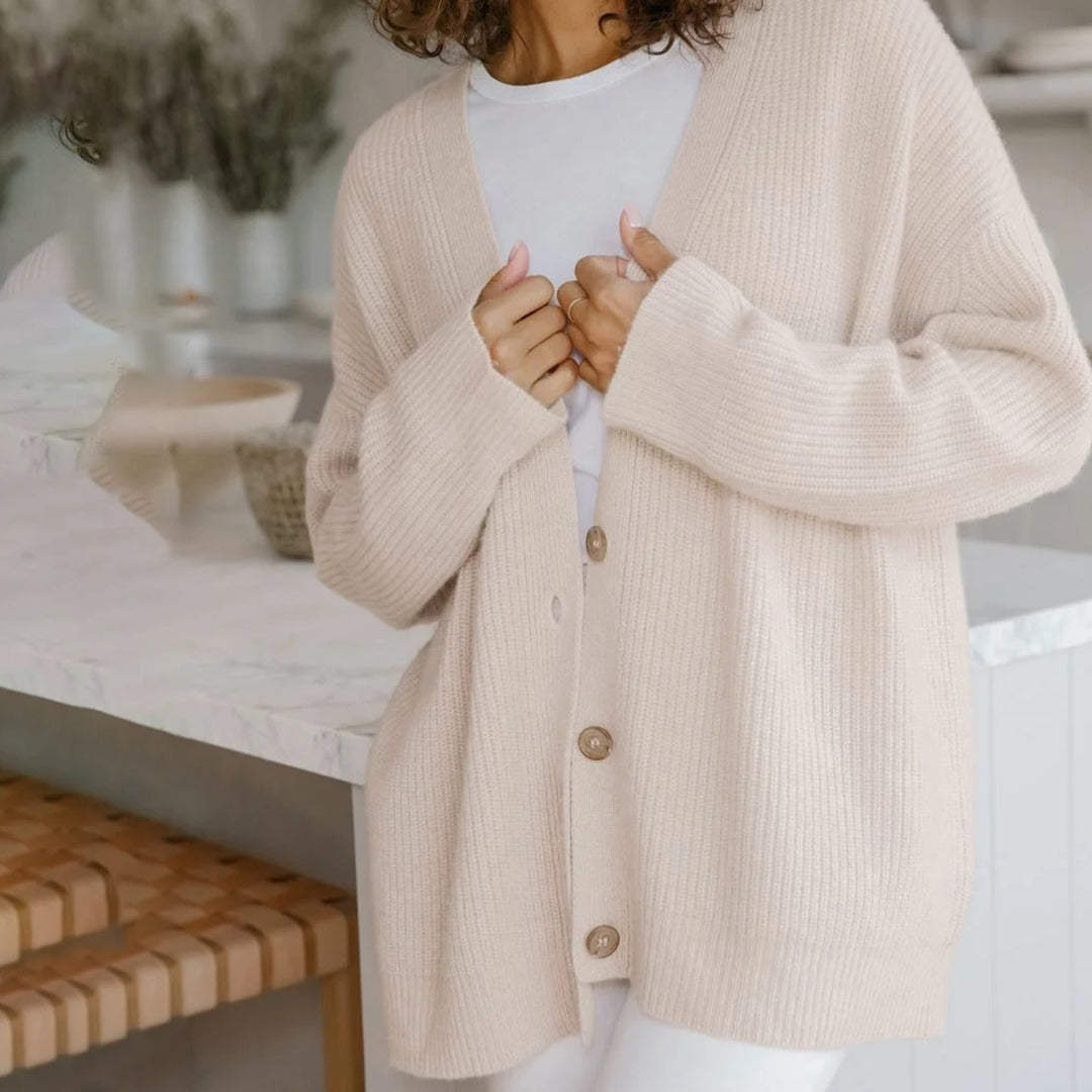 Cárdigan Oversize con Abertura Frontal para Mujer | Ideal para Días Frescos o Uso en Casa