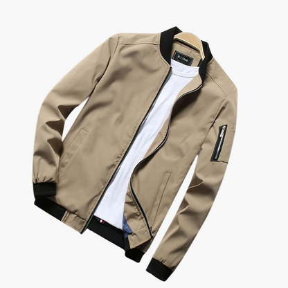 Chaqueta Bomber Con Bolsillos Con Cremallera Para Hombre | Ideal Para Uso Diario Y Urbano