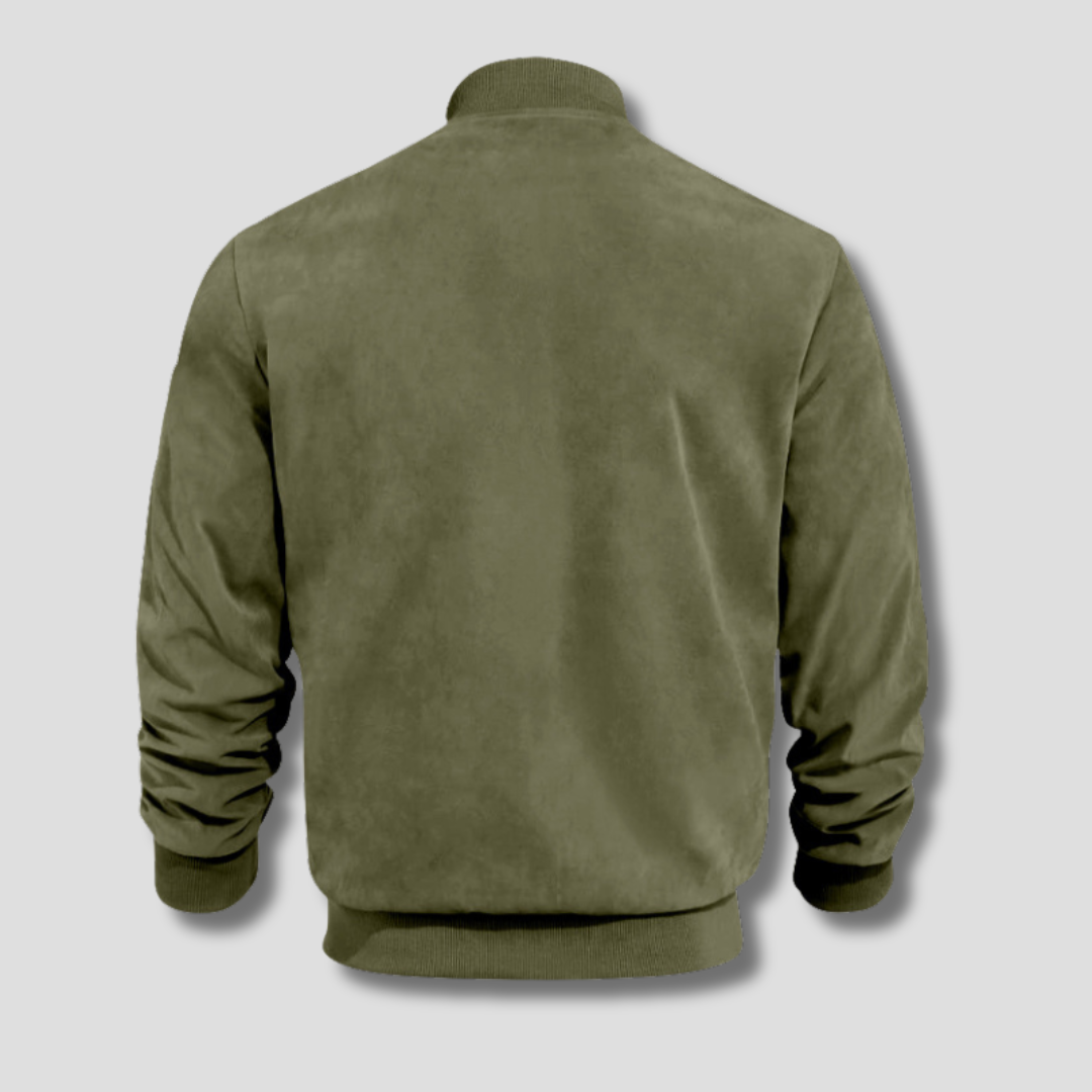 Chaqueta Bomber con Cierre de Cremallera para Adultos | Ideal para Períodos de Entretiempo