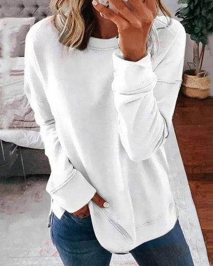 Sudadera De Manga Larga y Diseño Liso Para Hombre | Ideal Para Uso Diario