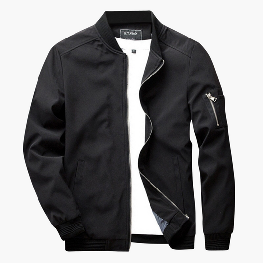 Chaqueta Bomber Con Bolsillos Con Cremallera Para Hombre | Ideal Para Uso Diario Y Urbano