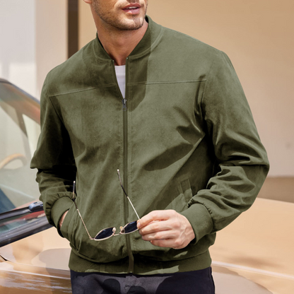 Chaqueta Bomber con Cierre de Cremallera para Adultos | Ideal para Períodos de Entretiempo