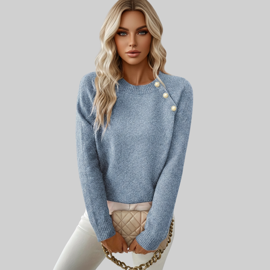 Jersey Con Detalles De Perlas Y Corte Relajado Para Mujer | Ideal Para Uso Diario Y Ocasiones Semi-Formales