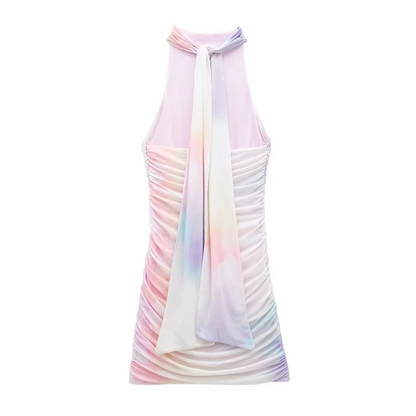 Vestido Corto Con Motivo Estampado Para Mujer | Ideal Para Salidas Y Actividades De Verano