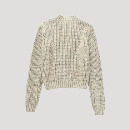 Jersey De Cuello Vuelto Con Bolsillos En Contraste Para Mujer | Ideal Para Uso Diario