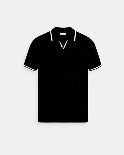 Polo de Manga Corta con Cuello en V para Hombres | Ideal para Temporada Cálida
