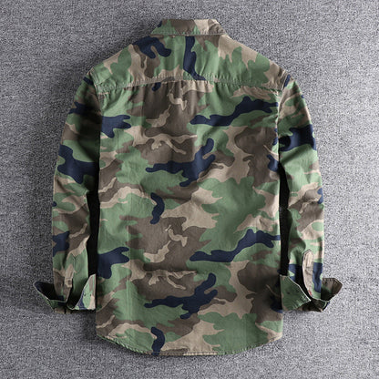Camisa Con Motivo Camuflaje Y Corte Slim Fit Para Hombre | Ideal Para Uso Diario