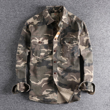 Camisa Con Motivo Camuflaje Y Corte Slim Fit Para Hombre | Ideal Para Uso Diario