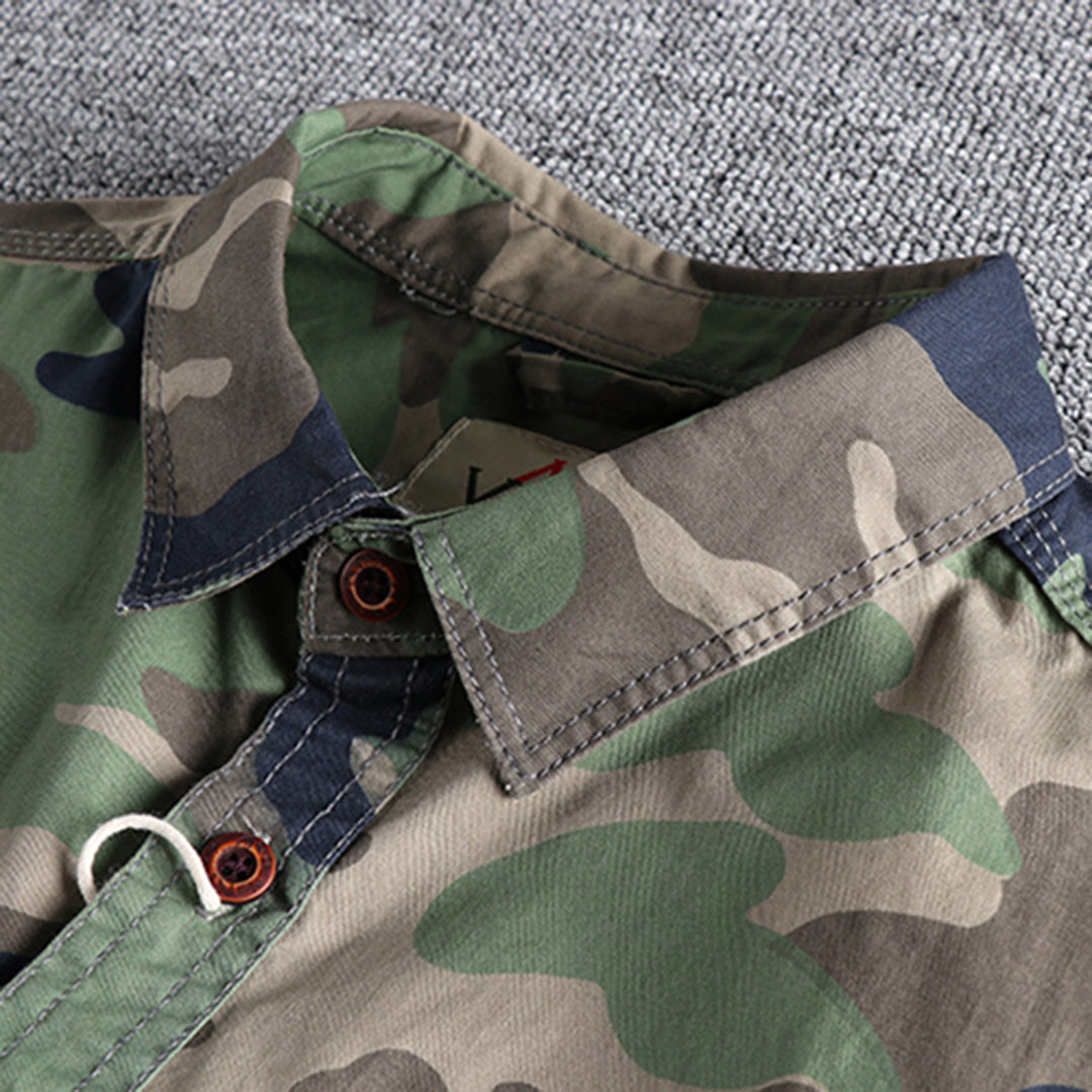 Camisa Con Motivo Camuflaje Y Corte Slim Fit Para Hombre | Ideal Para Uso Diario