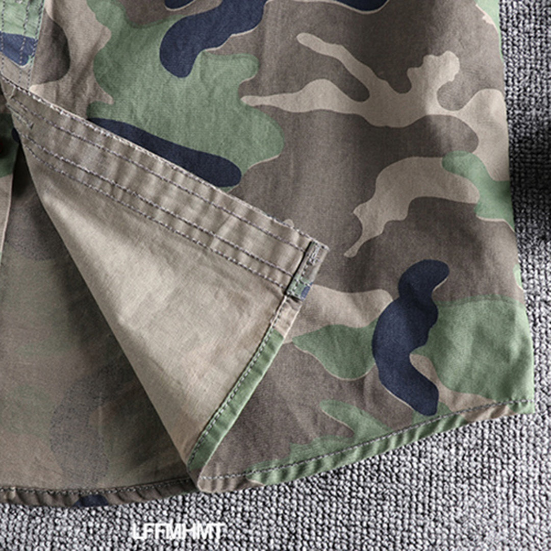 Camisa Con Motivo Camuflaje Y Corte Slim Fit Para Hombre | Ideal Para Uso Diario