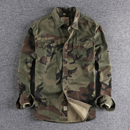 Camisa Con Motivo Camuflaje Y Corte Slim Fit Para Hombre | Ideal Para Uso Diario