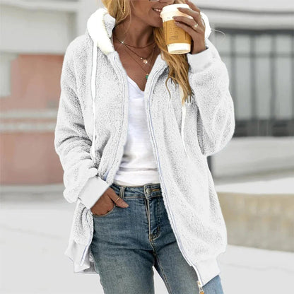 Chaqueta Larga con Capucha para Mujer | Ideal para Uso Diario o en Casa