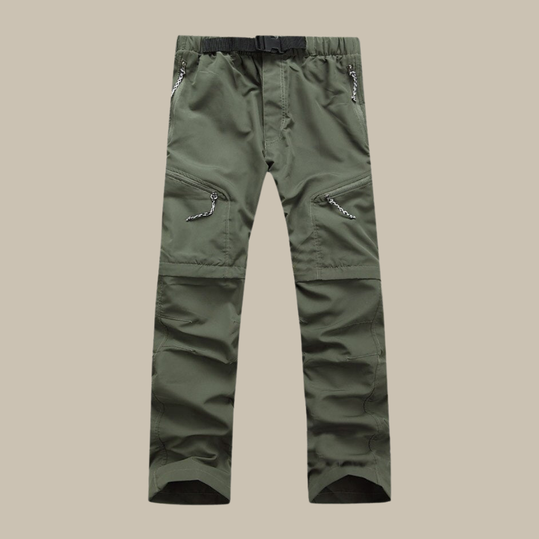 Pantalones de Hombre con Cintura Elástica y Piernas Convertibles | Ideales para Actividades al Aire Libre