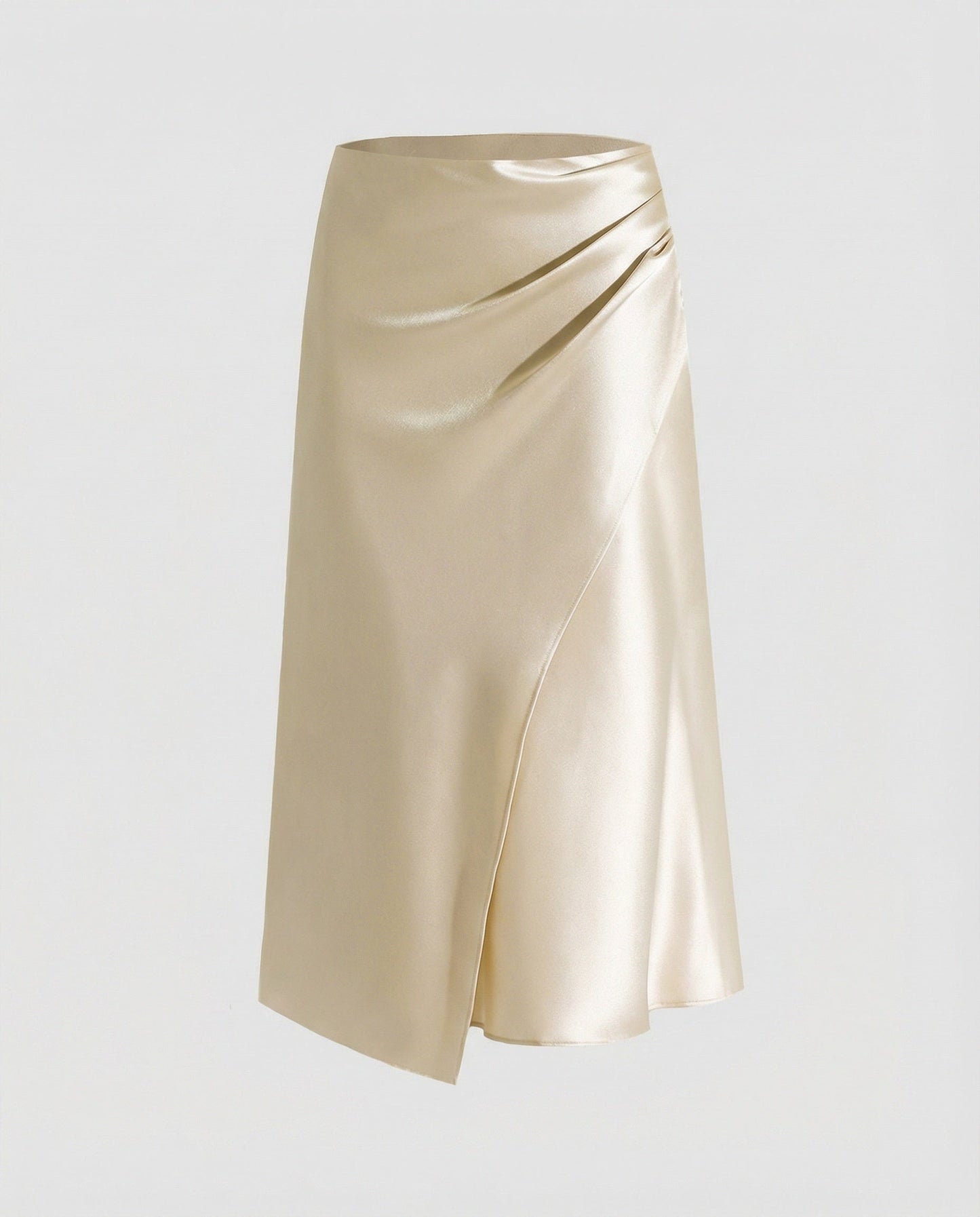 Falda Cruzada con Drapado Frontal y Cintura Ajustable para Mujer | Ideal para Uso Diario y Eventos