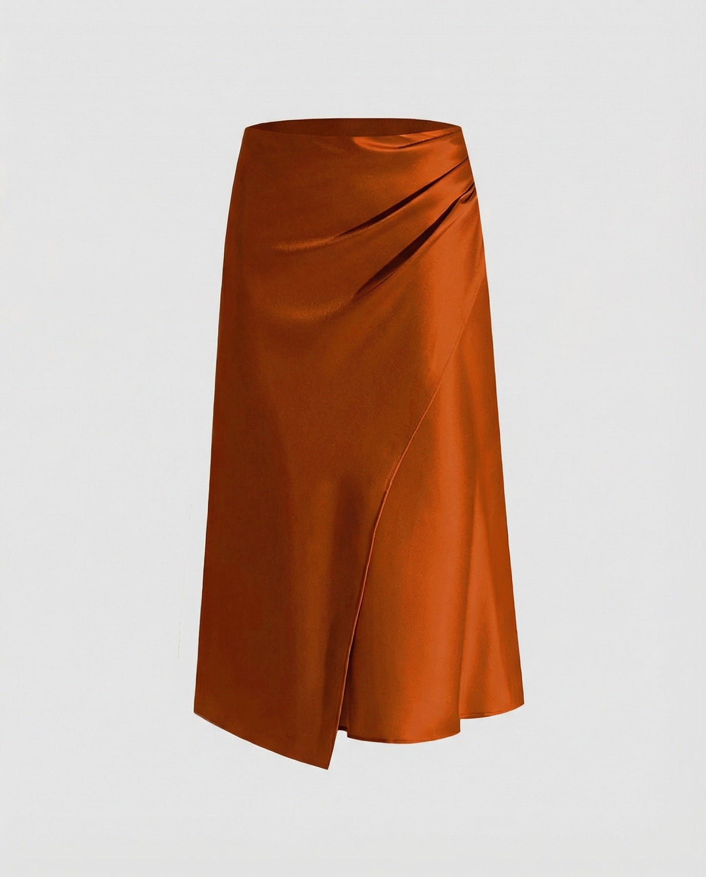 Falda Cruzada con Drapado Frontal y Cintura Ajustable para Mujer | Ideal para Uso Diario y Eventos