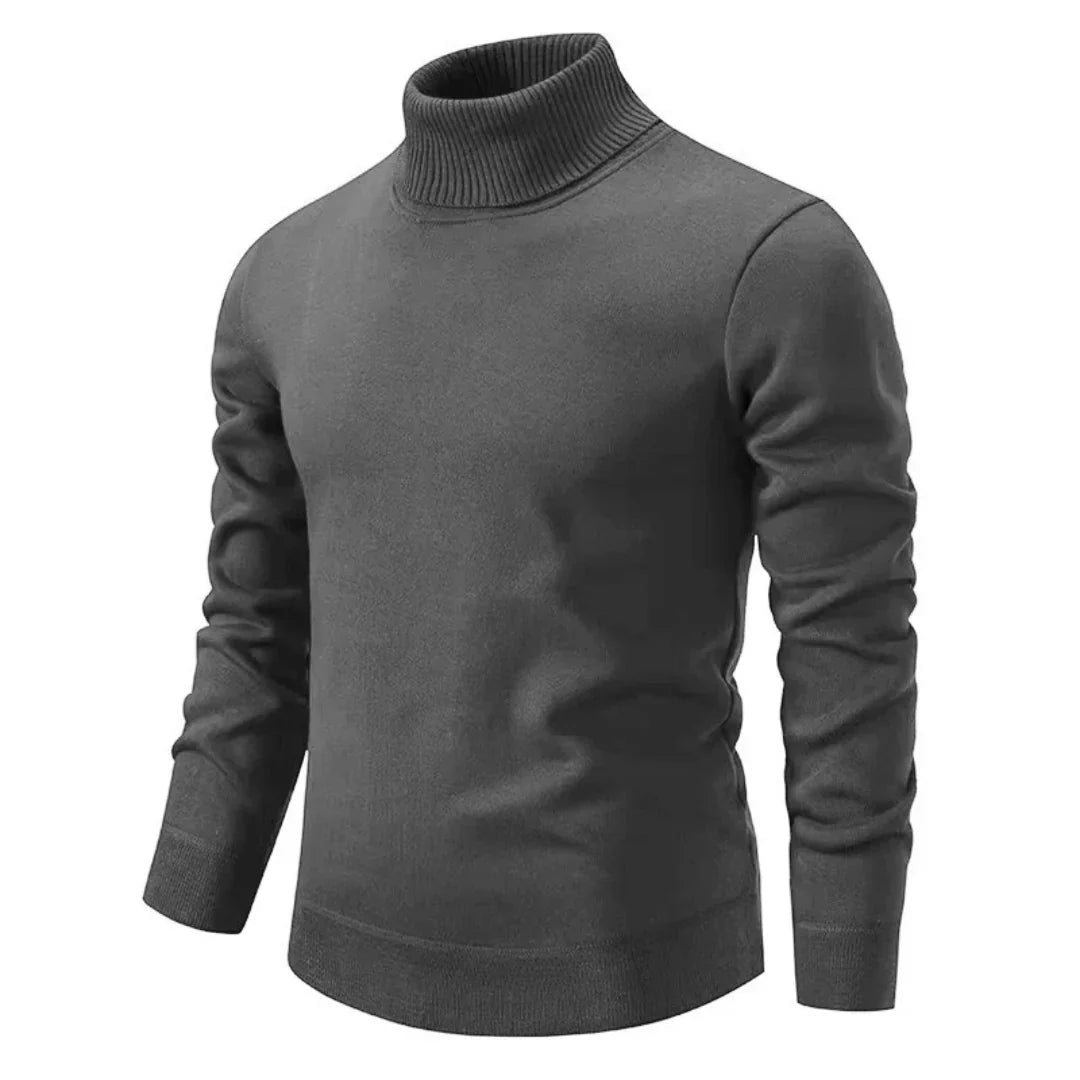 Jersey de Cuello Alto con Corte Ajustado para Hombre | Ideal para Otoño e Invierno