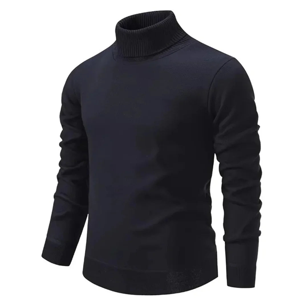 Jersey de Cuello Alto con Corte Ajustado para Hombre | Ideal para Otoño e Invierno