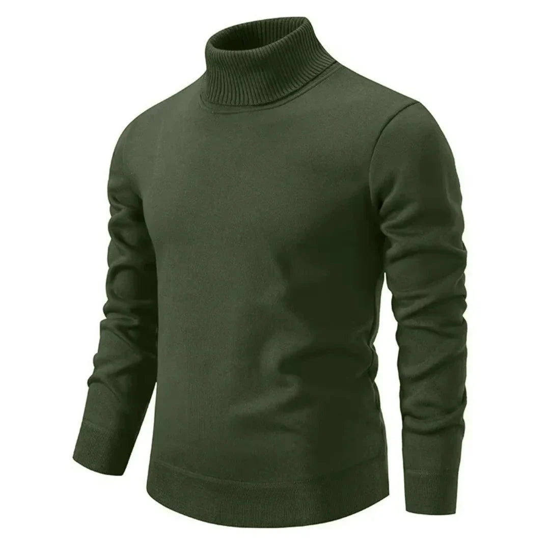 Jersey de Cuello Alto con Corte Ajustado para Hombre | Ideal para Otoño e Invierno