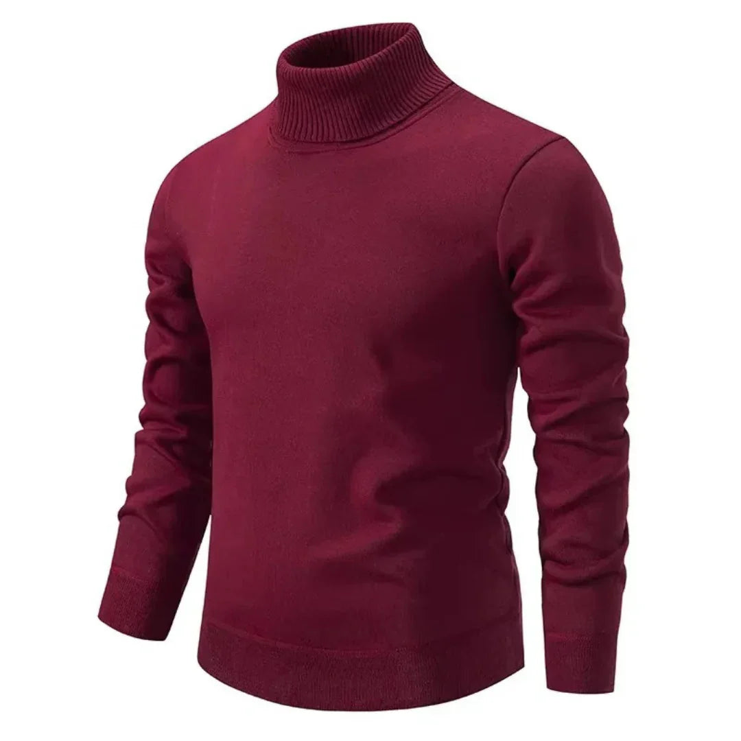 Jersey de Cuello Alto con Corte Ajustado para Hombre | Ideal para Otoño e Invierno