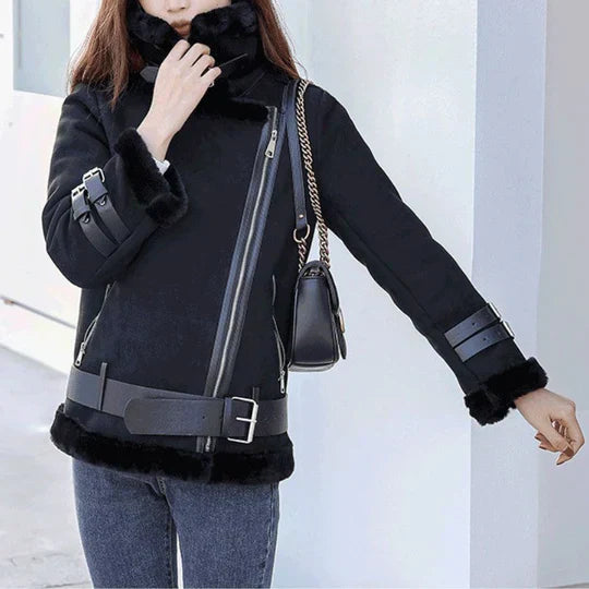 Chaqueta De Invierno Con Cierre Frontal Para Mujer | Ideal Para Temporada De Frío