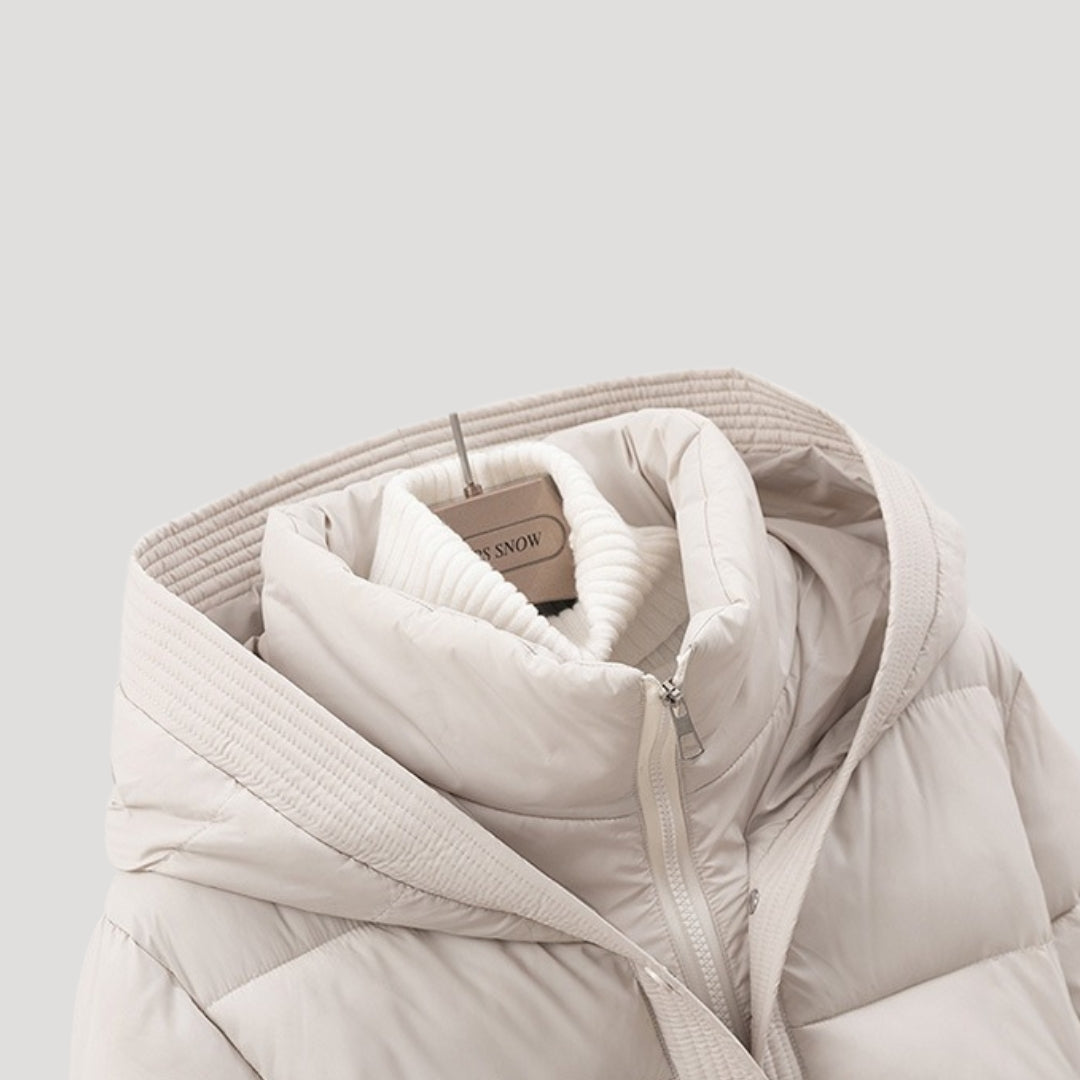 Chaqueta Acolchada con Cinturón Ajustable para Mujer | Ideal para Invierno