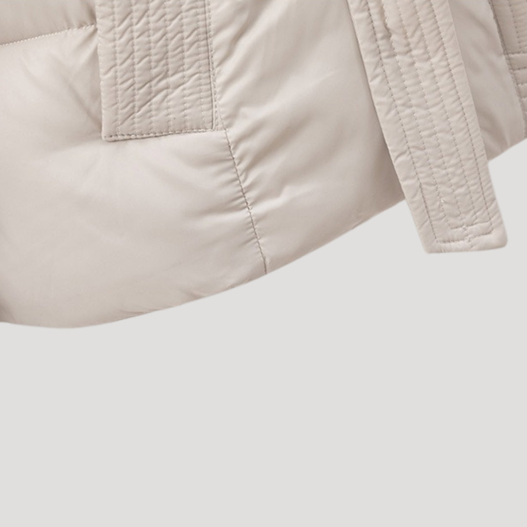 Chaqueta Acolchada con Cinturón Ajustable para Mujer | Ideal para Invierno