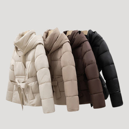 Chaqueta Acolchada con Cinturón Ajustable para Mujer | Ideal para Invierno