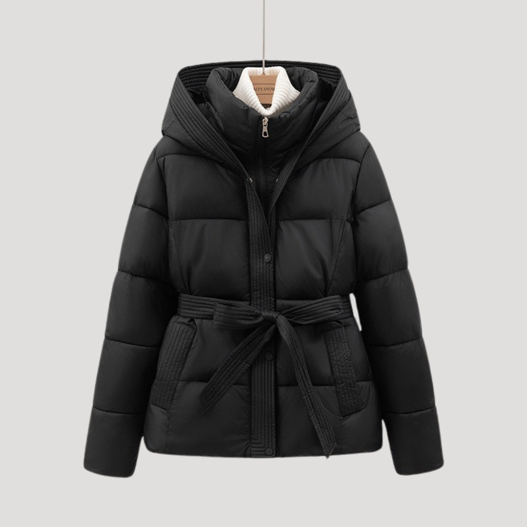 Chaqueta Acolchada con Cinturón Ajustable para Mujer | Ideal para Invierno