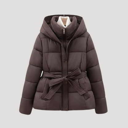 Chaqueta Acolchada con Cinturón Ajustable para Mujer | Ideal para Invierno