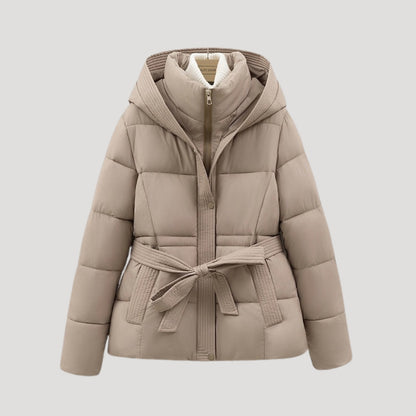 Chaqueta Acolchada con Cinturón Ajustable para Mujer | Ideal para Invierno