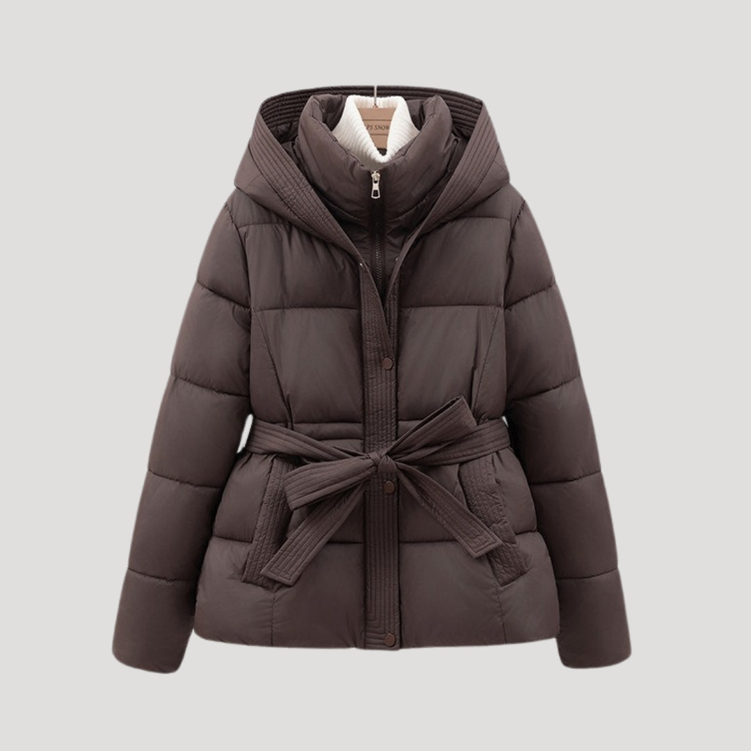 Chaqueta Acolchada con Cinturón Ajustable para Mujer | Ideal para Invierno