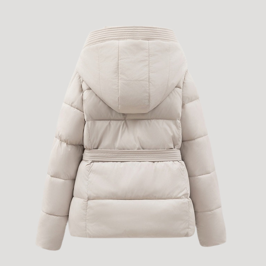 Chaqueta Acolchada con Cinturón Ajustable para Mujer | Ideal para Invierno