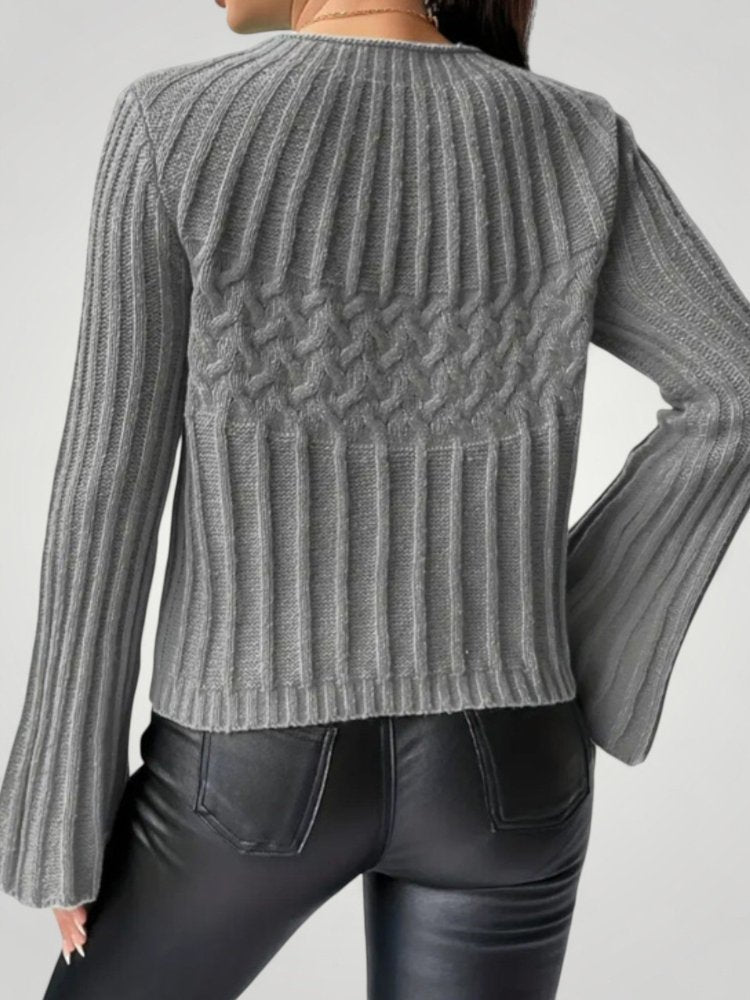 Jersey de Punto con Mangas Acampanadas para Mujer | Ideal para Uso Diario